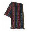 XL 9 ft Long Doula Mexican Rebozo Shawl - Doula Black W/Design - CU120353GC7