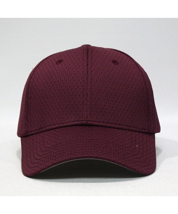 Plain Pro Cool Mesh Low Profile Baseball Cap with Adjustable Velcro ...