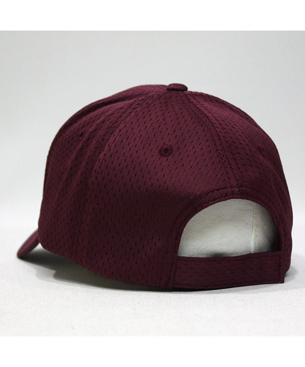 Plain Pro Cool Mesh Low Profile Baseball Cap with Adjustable Velcro ...