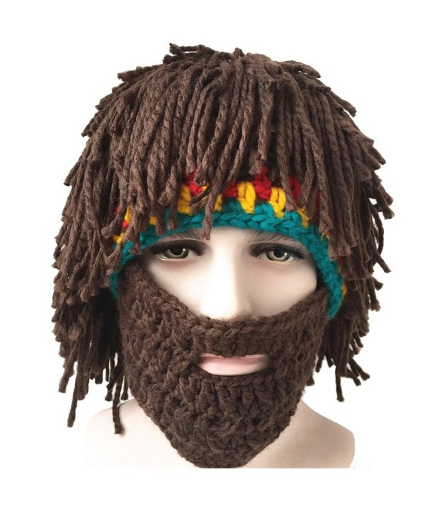 Creative Winter Knitting Wool Beards Brown C212NELLJJU