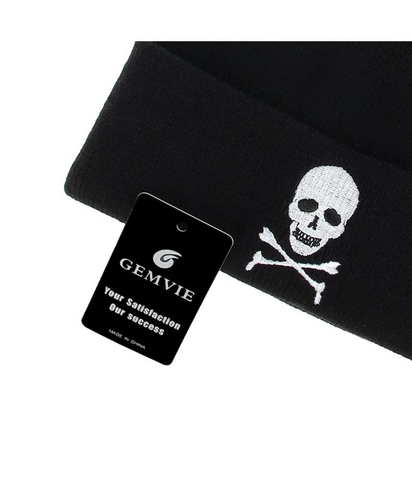 Upcycled Black Knit Skull Cap Cuffed Beanie Hat, Unisex – Upcycled