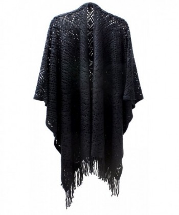 LL Blanket Open Front Poncho Ruana Knit Cardigan Sweater Shawl Wrap ...