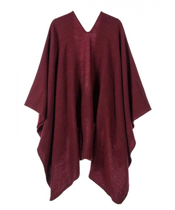 Shawl For Women Open Front Poncho Oversized Blanket Reversible Wrap ...