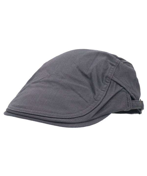 Solid Color Canvas Strap Newsboy Cap Driving Cabby Ivy Golf Beret Hat ...