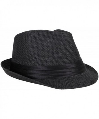 Simplicity Women Summer Fedora 756_Black