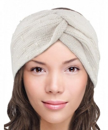 Dahlia Womens Knitted Twist Headband in Women's Cold Weather Headbands