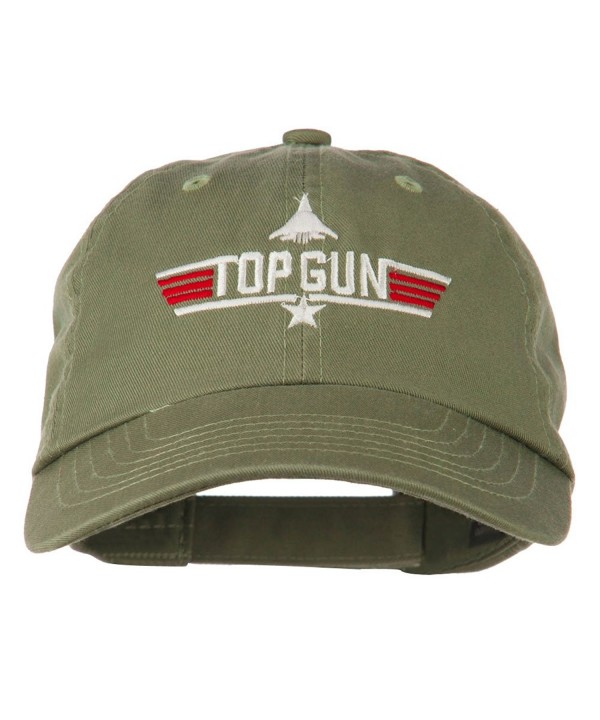 US Navy Top Gun Olive Cap Washed Embroidered C711Q3T5ZNL Fighter
