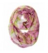 Scarfand Spring Floral Bloom Infinity Scarf - Yellow/Pink - CM11XOG6G7P