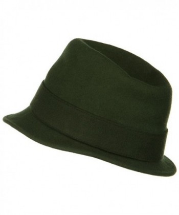 Leather Bow Wool Felt Fedora