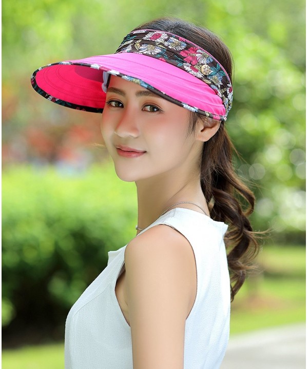 Womens Sun Hat With Floral Veil Visor Cap With Neck Cover Cord Multi ...