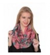 Active Club Fashion Flower Infinity Scarve - Coral - C8128T9O08X