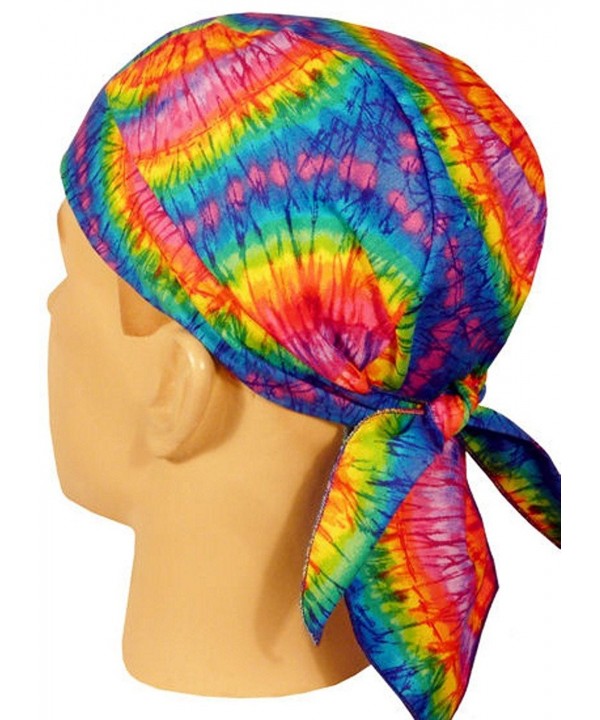 Skull Cap Biker Caps Headwraps Doo Rags - Tie Dye - CH12ELHO3CP