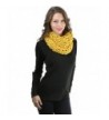 ToBeInStyle Women's Yarn Braided Snood - Mustard - C612N7EGUSH