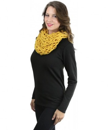 ToBeInStyle Womens Yarn Braided Snood in Cold Weather Scarves & Wraps