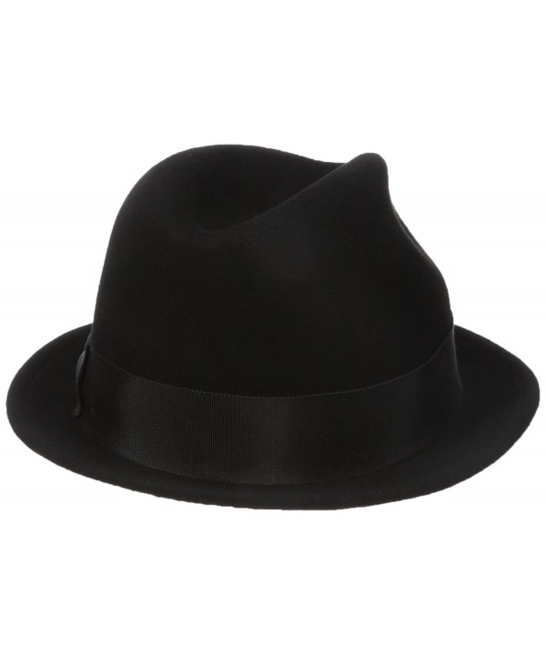 Men's Floyd Traditional Wool Fedora Hat Black CK11RIC61UN