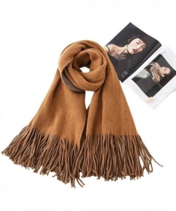 Scarves And Wraps Women's Super Soft Winter Scarf Shawls And Wraps Stole Pure Cashmere For Men - Bronze - C21873NZWIO