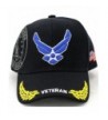 U.S. Air Force Veteran Embroidery Baseball Cap - C2128SRMKZL