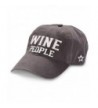 We People Wine People Baseball Cap Hat with Adjustable Strap- Gray - CP12IRDGVP1