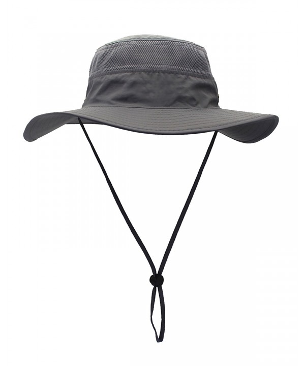 Quick-Dry Sun Hat Breathable Mesh Camping Hat Outdoor Fishing Cap Gary ...