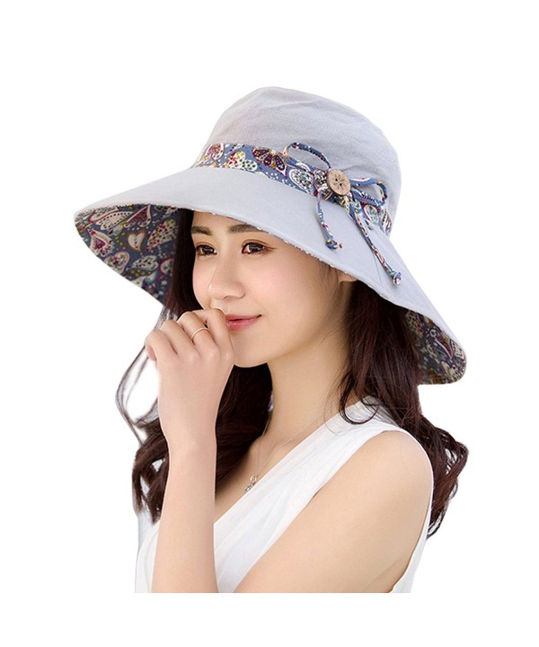 Women Floppy Wide Brim Hats UPF 50+ Beach Sun Hat with Removable Neck ...