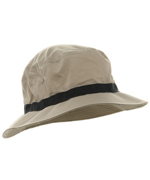 Oversized Water Repellent Brushed Golf Hat Khaki Navy (For Big Head ...