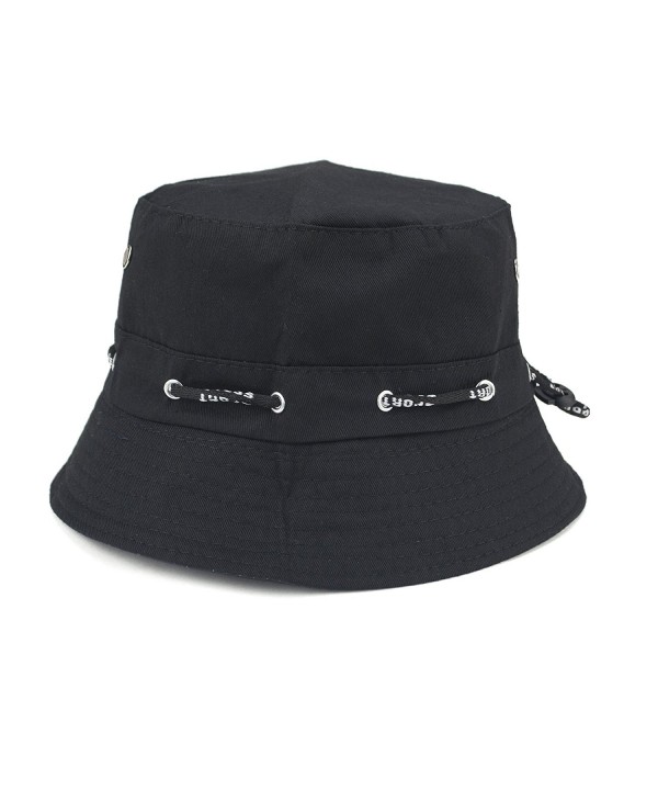 Blank Adjustable Cotton Twill Bucket Hat Outdoor Summer Hat Navy Blue ...