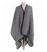 Tartan Blanket Scarf Wrap Shawl Houndstooth Cashmere Scarf - Houndstooth 1 - CK186AY75QA