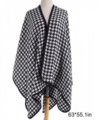 Tartan Blanket Scarf Houndstooth Cashmere