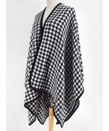 Tartan Blanket Scarf Houndstooth Cashmere in Wraps & Pashminas