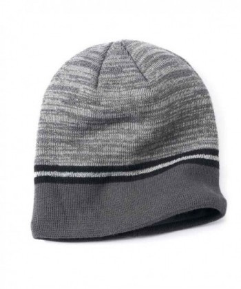 Tek Gear Warmtek Men Marled Reflective Fleece Lined Beanie One Size - Alloy - CC12NYDVEIH