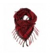 Staron Unisex Women Men Soft Arab Scarf Shemagh Keffiyeh Palestine Shawl Wrap - Red - CA1875D9C76