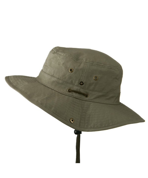 Extra Big Size Brushed Twill Aussie Hats Olive 2XL-3XL CU11M5D8Y2D