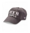 We People Beer People Baseball Cap Hat with Adjustable Strap- Gray - CY12IRDGREL