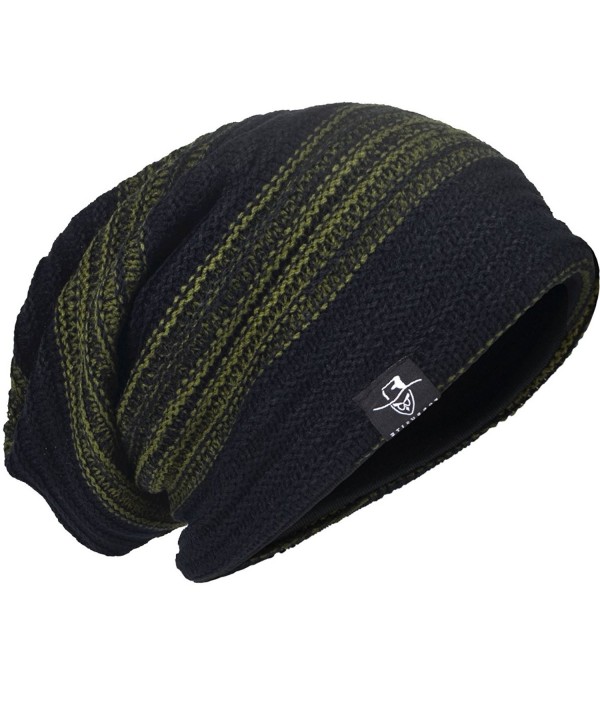 JESSE · RENA Men's Slouch Beanie Knit Hats Stretchy Ski Caps CDB306 ...