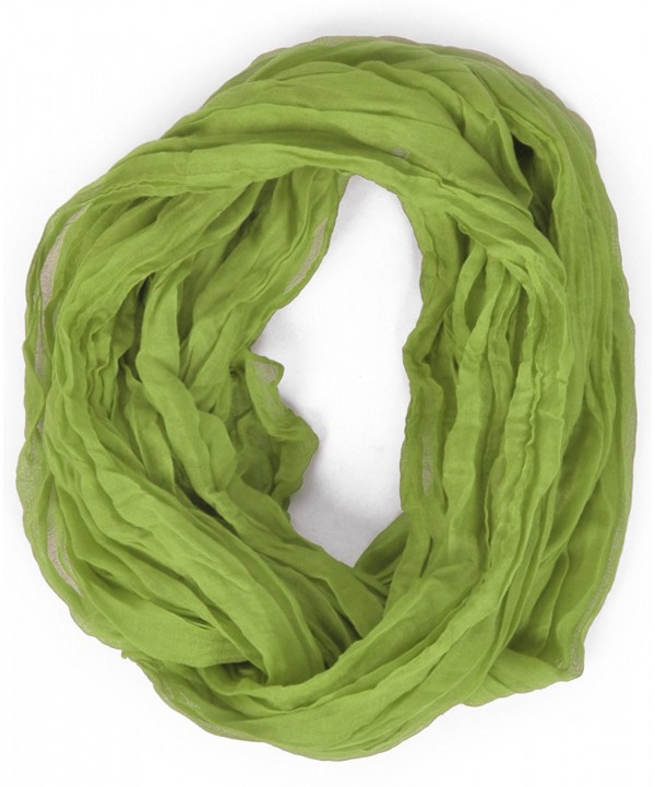 The Solid Viscose Infinity Scarf - Green - CO11K3E74WR