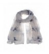 Sunward Women Running Horse Print Soft Long Scarf Shawl Wrap Pashmina Stole - White - CF122VDNJUN