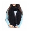 HUAYI Women's/Men's Shawl Knitting Wool Wrap Long Knitted Lovers Scarf - Black - CQ187RG4EYK